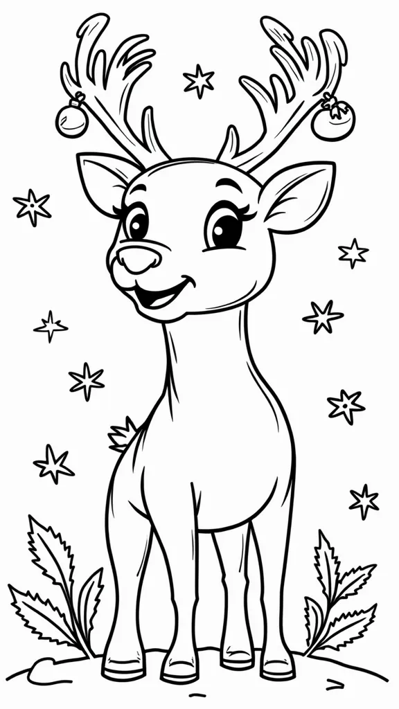 coloriages Rudolph gratuits